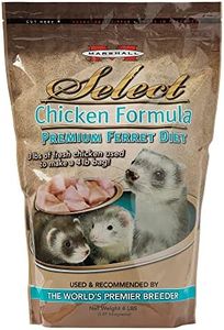 Marshall Pet Products Natural Complete Nutrition Premium Ferret Diet Food Select Chicken Formula with 3lbs of Fresh Chicken, Highly Digestible, 4 lbs