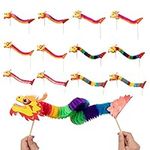 12 Pack Chinese Paper Dragon Decora