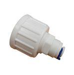 3/4" bsp to 1/4" Pushfit Connector - Feed Water Connection Fitting - (Fridge Freezer Water Filter Plumbing Fitting or Any Water System with 1/4" lldpe Water Pipe)