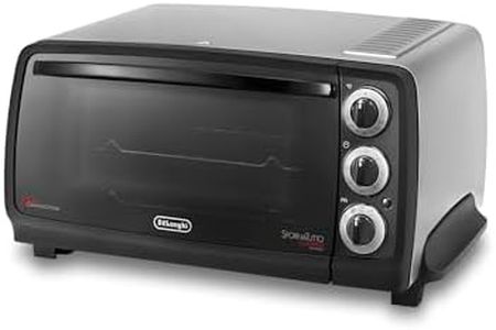 De'Longhi EO14902.S - EO14902.S - Four électrique avec arrêt automatique, thermostat réglable, 5 fonctions de cuisson, lumière intérieure, minuteur, friteuse à air, argent, lxpxa 52 x 41 x 26 cm