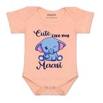 ARVESA Cute Like My Maasi R-971 Multicolor 0-3 Months Romper for Baby Boy & Girl dress