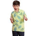 Li'l Tomatoes Boy's Floral Regular Fit Polo Shirt (GBT-S24-1402_ALOGEL 2 11 Years-12 Years)