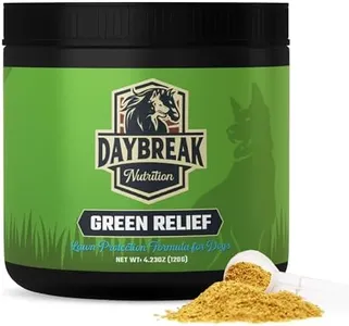 Daybreak Nutrition Green Relief Dog Urine Neutralizer for Lawn - Natural Grass Saver Powder Supplement with L-Methionine, Cranberry & Probiotics - Prevents Yellow Patches from Dog Pee - Made in USA