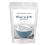 Z Natural Foods Heavy Cream Powder, Nutrient-Rich, Delicious Dry Cream with a Durable Shelf Life, Perfect for Coffee, Cake, Dessert, and Recipes, Keto-Friendly, Non-GMO, Gluten-Free, Kosher, 1 lb