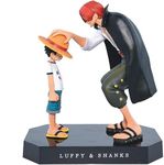 Awestuffs Luffy One Piece Large Action Figure Limited Edition Figure Manga Toy Collectible (Luffy with Shanks)