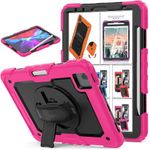 DuraSafe iPad 10.9 inch 2022 10th Generation Rugged Cover A2696 MPQ13HN/A MPQ33HN/A MPQ03HN/A MPQ23HN/A A2757 MPQ93HN/A MPQC3HN/A A2777 MPQ83HN/A MPQA3HN/A MQ6K3HN/A MQ6L3HN/A - Pink