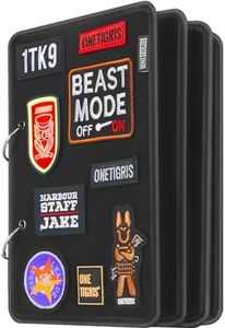 OneTigris Patch Board, Flip-Page Patch Book Tactical Patches Booklet Organizer Mini Display Panel Holder with Metal Removable Ring Binders, 11" x 8"