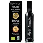 November Polyphenols High Phenolic Organic Olive Oil – Early Harvest EVOO – Lab Certified 1073mg/kg Polyphenol-packed – Cold Pressed Extra Virgin – Greek – 500ml Bottle