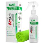 M95 Car Interior Cleaner, Seat Cleaner, Citrus Scent, Removes Stains, Frozen Dirt & Germs, for Leather Seats, Plastics, Rubber and Roof, Skin Friendly, for all Car Interior and Seat Cleaner.