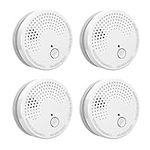 4 Pack Smoke Detector Fire Alarms 9