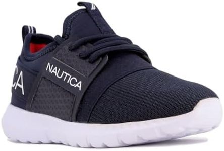 Nautica Kids' Lace-Up Fashion Sneakers - Athletic Tennis Shoes for Boys and Girls-Kappil Toddler-Midnight Mesh Size-6