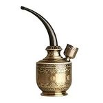 Hookah Set Vintage Bronze Style Water Smoking Pipe Portable Shisha Pipe for Smoking Enthusiasts