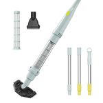 Lydsto Cordless Pool Vacuum Handheld,90-Min Runtime,20W Brushless Motor, Rechargeable Handheld Hot Tub with 3Aluminum Extension Poles,for inground & Above Pools, Cleans Sand, Leaves & Debris, Silver