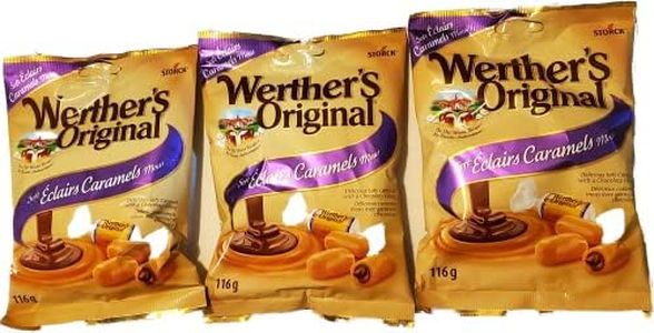 Werther's Original Soft Éclairs Caramel Candies - Pack of Three