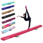 FBSPORT 8ft Balance Beam: Folding Floor Gymnastics Equipment for Kids Adults,Non Slip Rubber Base, Gymnastics Beam for Training, Practice, Physical Therapy and Professional Home Training