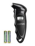 AstroAI Digital Tire Pressure Gauge 150 PSI 4 Settings Car Truck Bicycle Backlit LCD Non-Slip Grip, Black