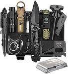 Gifts for Men Dad Husband Him, Christmas Stocking Stuffers Birthday Gifts Idea for Boyfriend Man, Survival Kit 14 in 1, Survival Gear and Equipment, Fishing Hunting Camping Accessories, Cool Gadgets