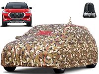 FAMEXON Waterproof Car Body Cover Compatible For Nissan Magnite Triple Layer Fabric With Mirror Pockets Inner Foam&Pipein Design Protects From Animals,Heat,Rain & Uv Rays (Jungle Print),Multicolor