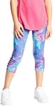 C9 Champion Girls' Performance Capri Leggings, Graffiti Wash, XS