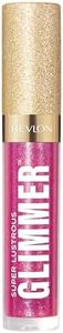 Revlon Super Lustrous Glimmer Gloss – Gloss repulpant lèvres hydratant, lip gloss brillant, maquillage pour les lèvres, 009 Razz Beamy, 3,8 ml