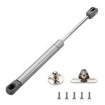 Chibery (2 Pack) 100N/22LB Hydraulic Soft Open 10 inch Gas Strut for Cabinets, Gas Hydraulic Springs, Lift Support, Soft Shock, Piston Pneumatic, Lid Stay for Overhead Cabinet, Cupboard Hinge (Nickel)