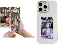 DIY E-Ink Phone Case for iPhone APP Operation Smart Photo Rear Projection Customiza Phone Case Instantly Display Photos On The Ink Screen Back Cover Personalize Phone case (White, iPhone 13/14)