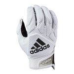 adidas Freak 5.0 Padded Football Receiver Glove, White/Black, Medium