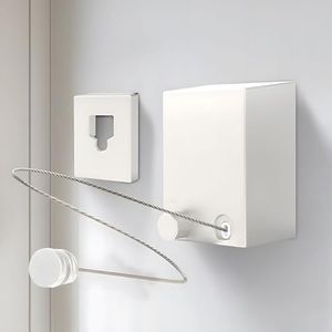Retractable Clothesline, Clothes Line Retracting Indoor, Retractable Clothesline Indoor, Stainless Steel Travel Clothesline, Not Sagging, Suitable for Balconies, Courtyards, Laundry Rooms