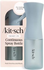 Kitsch Continuous Spray Bottle for Hair – Fine Mist Water Mister & Water Spray Bottle – Recycled Hair Spray Bottle – Spray Bottles for Cleaning, Styling, Plants & More – Haze Blue, 150ml