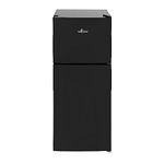 Willow WTM118B 118L Top Mount Fridge Freezer with 4* Freezer Rating, Adjustable Thermostat, Mark-Proof Finish, 2 Years Manufacturer’s Warranty - Black