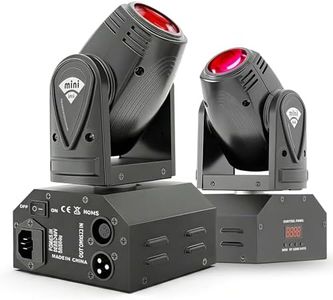 SHEHDS Mini LED Spot Beam 10W Lighting Moving Head Lights 4in1 RGBW Stage Lights Professional 11/13 DMX Channels DJ Lights for DJ Disco Club Party Dance Wedding Bar Christmas - 2 Pack