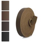 JinRuiKJ Top Grain Leather Strap - 1/2 Inch Wide 72 Inches Long Brown Leather Strips - Very Suitable for DIY Arts & Craft Projects, Traction Ropes, Bag Straps, Furniture Handles