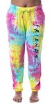 INTIMO Friends TV Show Logo Womens' Tie Dye Sleep Pajama Pants Loungewear (X-Small)