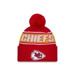 New Era Kansas City Chiefs NFL 2024 Sideline Sport Knit Red Bobble Hat