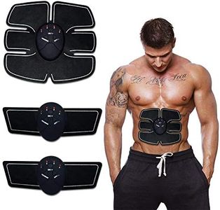 Zawovsy Smart ABS Stimulator Abdominal Muscle Trainer – EMS Ab Exerciser Fitness Toner Pad, USB Rechargeable Body Slimming Massager for Home Gym Workout, Unisex