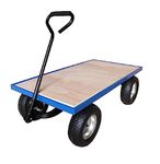 Workhorse General Purpose Truck with Plywood Base and Pneumatic REACH Compliant Wheels - 450kg Capacity