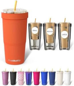Frost Buddy Togo Buddy | 30 oz Stainless Steel Vacuum Insulated Tumbler | To Go Coffee Cup – Reusable, Iced Coffee Cups, Travel Mug, Thermal Cup for Hot & Cold Drinks, Dunkin Cup (Orange)