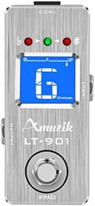 Amuzik Chromatic Guitar Tuner Pedal High Precision Guitar Tuner Pedals True Bypass