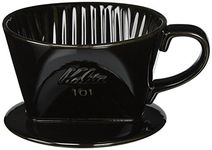 Kalita #01005 Kalita Ceramic Coffee Dripper, for 1-2 People, Black