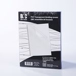 BNC 10 Mil 8-1/2 x 11 Inches, Letter Size PVC Binding Covers - Pack of 100