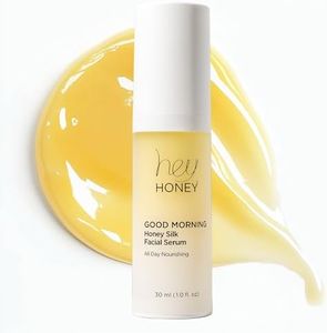 Hey Honey Skincare Good Morning Silk Facial Serum For Mature Skin | Fast Acting Skin Hydrator and Skin Barrier Protector | with Hyaluronic Acid, Retinol | For Sensitive Skin1 oz