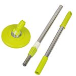 Midremer Spin Mop Pole Handle Replacement, Home Floor 360 Degrees Rotating Telescopic Replacement Handle Cleaning Tool Accessories Enhanced Thickened Version for Cleaning Home Bedroom Office (Green)