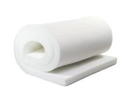 AK TRADING CO. Professional Upholstery Foam 2" Thick, 36" Wide X 72" Long Regular Density, White