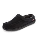 Levi's Mens Victor Microsuede Clog House Shoe Slippers, Black, Large