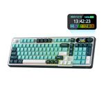 RK ROYAL KLUDGE S98 Mechanical Keyboard w/Smart Display & Knob, Top Mount 96% Wireless Mechanical Keyboard BT/2.4G/USB-C, Hot Swappable, Software Support, Massive Battery, 98 Keys
