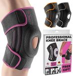 DR. BRACE ELITE Knee Brace with Side Stabilizers & Patella Gel Pads for Maximum Knee Pain Support and fast recovery for men and women-Please Check How To Size Video (Orion's, Medium)