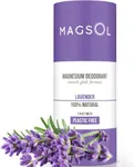 MAGSOL Plastic-Free Natural Deodorant for Women - 100% Aluminum Free, Baking Soda Free, Plastic Free - 2.8 oz (Lavender)