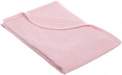 American Baby Company 30" X 40" - Soft 100% Natural Cotton Thermal/Waffle Swaddle Blanket, Pink, Soft Breathable, for Girls