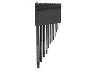 TEKTON Short Arm Ball End Hex L-Key Set with Holder, 13-Piece (0.050-3/8 in.) | KLX91112