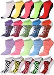 Tipi Toe Women's 20 Pairs Colorful 